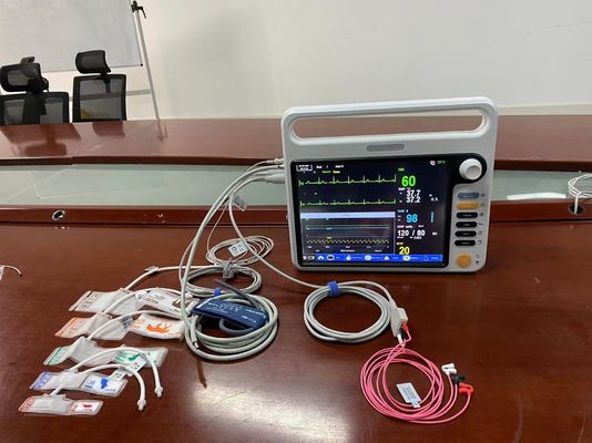 ЭКГ SPO2 NIBP 2Temp Монитор новорожденного пациента с многоязычным 12,1-дюймовым экраном