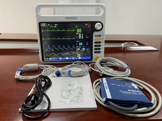 Портативный NIBP SPO2 Монитор пациента, ЭКГ Монитор сердца для больницы ICU