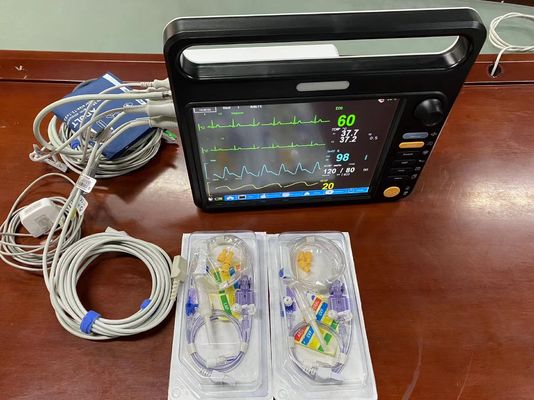EtCO2 Медицинский кардиологический пациент Монитор, жизненно важное оборудование для мониторинга многовололосное
