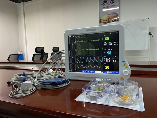 6 Параметры Монитор сердца ICU портативный для мониторинга ЭКГ NIBP SPO2