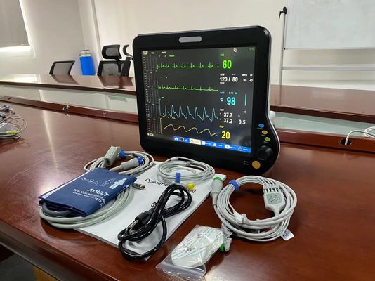 Портативный монитор жизненных показателей с ЭКГ SPO2 NIBP Temp