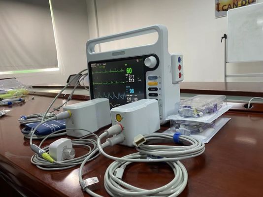 8-язычный портативный пациентский монитор 15-дюймовый TFT LCD экран ICU Кардиологический монитор