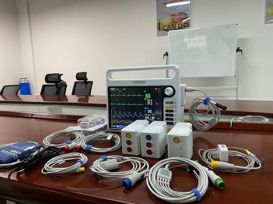 Больничные электронные жизненно важные сигналы 12.1 дюйма для контроля сердечных сокращений в отделении интенсивной терапии
