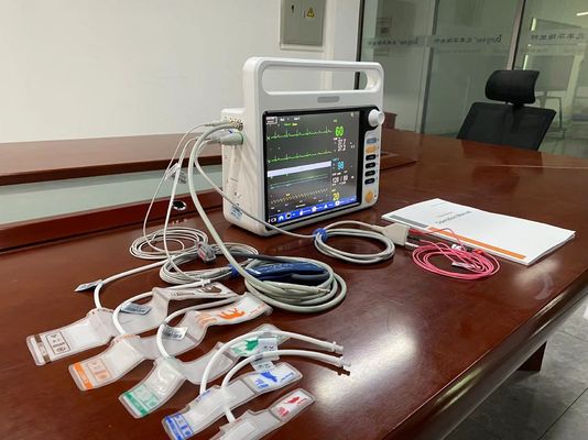 ЭКГ SPO2 NIBP 2Temp Монитор новорожденного пациента с многоязычным 12,1-дюймовым экраном