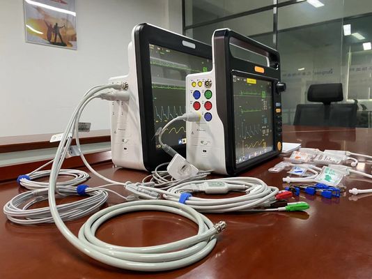 Многопараметровый пульсометр для ветеринарного применения многоязычный с ЭКГ SPO2 2Temp