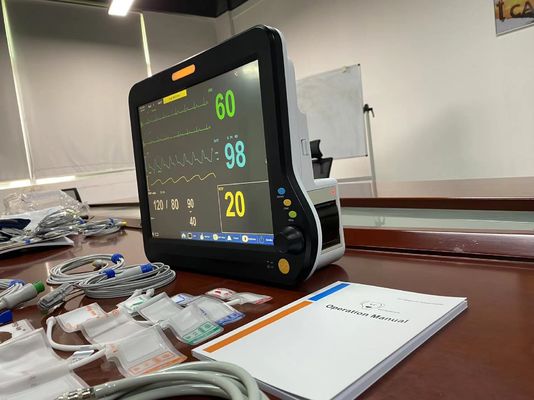 Медицинский ветеринарный многопараметрический монитор с 2Temp SPO2 ЭКГ