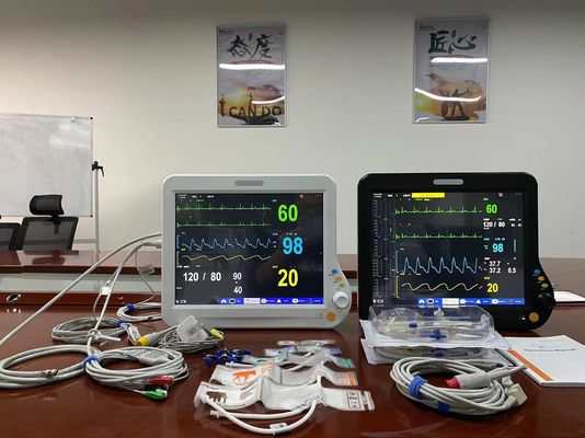 Медицинский ветеринарный многопараметрический монитор с 2Temp SPO2 ЭКГ