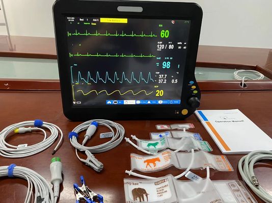 2Temp Resp Ветеринарный многопараметрический монитор многоязычный для хирургической диагностики