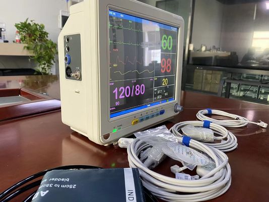 Легкие больничные мониторы жизненных показателей пациентов с измерением температуры ЭКГ SPO2 NIBP