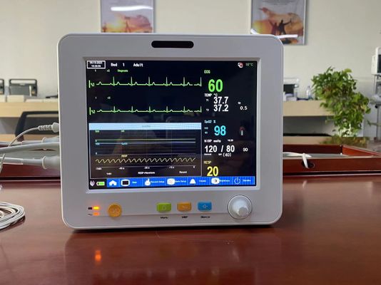 Монитор общей клиники палаты портативный терпеливый с измерением Temp EtCO2 ECG SPO2 NIBP