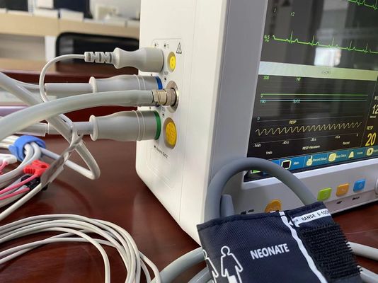 Монитор общей клиники палаты портативный терпеливый с измерением Temp EtCO2 ECG SPO2 NIBP