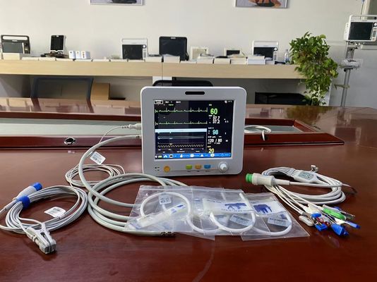 Портативный ветеринарный монитор показателей жизненно важных функций с EtCO2 ECG SPO2 NIBP и измерением Temp